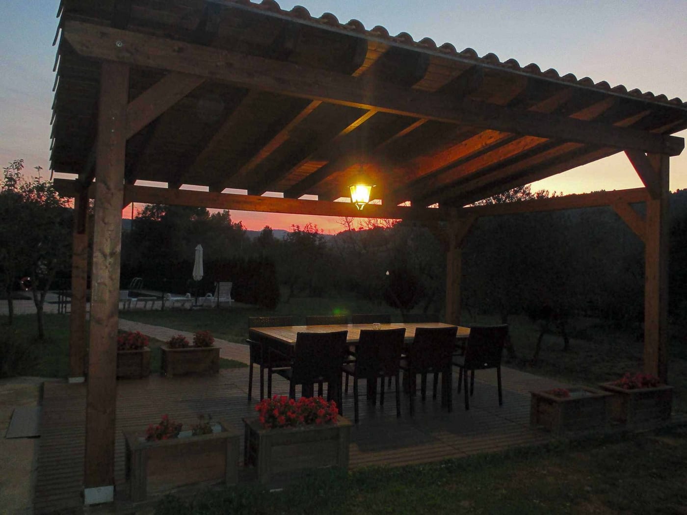 Pèrgola de nit